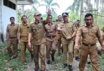 Ket gambar: Gubernur Sultra Tinjau Pembangunan Sekolah Unggul Garuda( foto Istimewa)