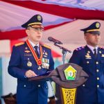 Ket gambar:  Gubernur Sultra Andi Sumangerukka pimpin Upacara Hari Perhubungan Nasional (Harhubnas) ke-55( foto istimewa)