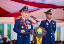 Ket gambar:  Gubernur Sultra Andi Sumangerukka pimpin Upacara Hari Perhubungan Nasional (Harhubnas) ke-55( foto istimewa)