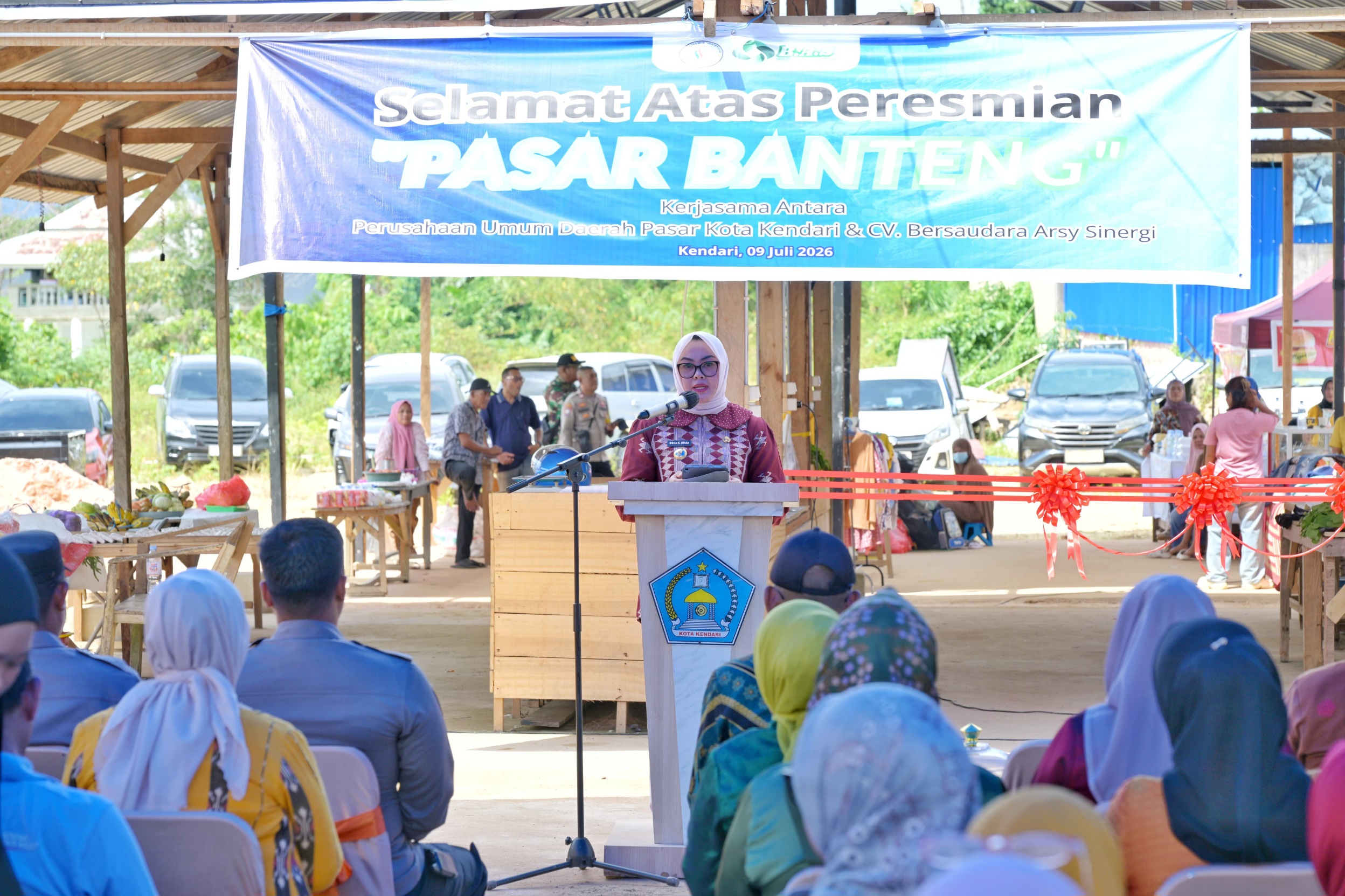 Wali Kota Kendari, Siska Karina Imran Resmikan Pasar Banteng, UMKM dan Pedagang Kini Punya Rumah Baru 2 IMG 20260709 WA0274 1